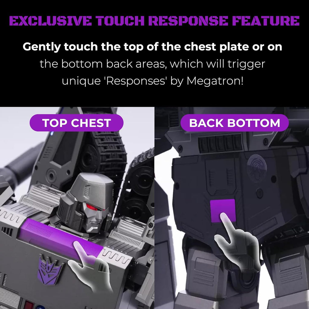 Robosen Voice-Activated Transforming Megatron Tank & Free Shipping