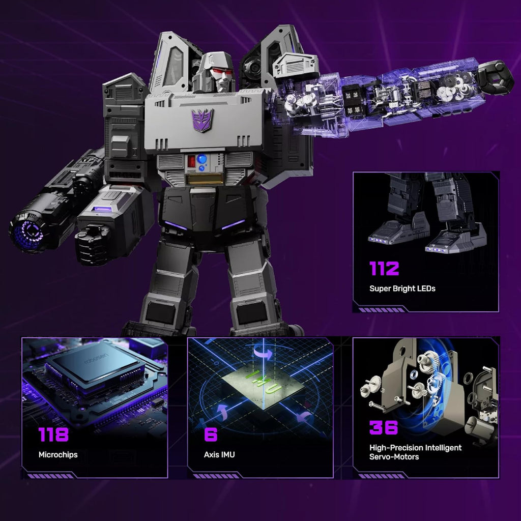 Robosen Voice-Activated Transforming Megatron Tank & Free Shipping